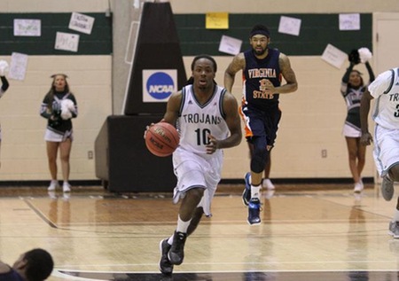 Trojans Clinch Top Seed In Conference Carolinas Men's Basketball Tournament